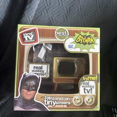 Batman Tiny TV Classics Real Working TV And Remote Top Scenes Classic Batman