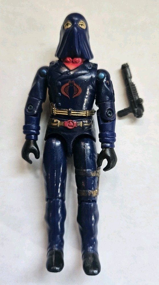 1984 GI Joe Cobra Commander Hooded V1 Complete W/Pistol Gun ARAH