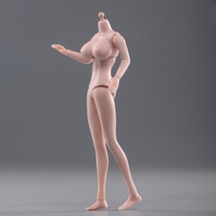 Super Big Breast 1/12 Woman Suntan Action Figure Seamless Body Model Toy No head