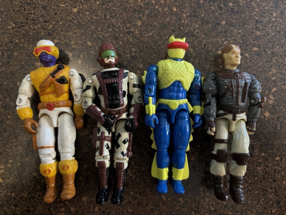 GI Joe: Lot of 4 VTG 1990s Loose Cobra Air Pilot