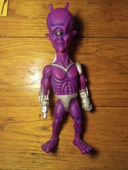 R. Marino 14.5″ Muscular Purple Alien Action Figure RJM 1997 Vintage