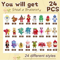 24PCS Brainrot Figure Set – Italian Character Display, Desk Decor & Gift for Fan