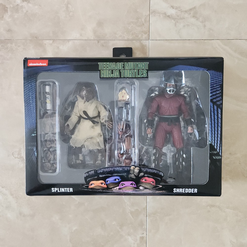 NECA TMNT 1990 Movie Splinter & Shredder 7″ Action Figure 2-Pack – New In Box