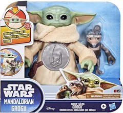Star Wars Knuddelspaß Grogu, 16,5 cm große elektronische Action-Figur & Anzellan