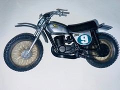 VTG 74 Mattel Big Jim HONDA ELSINORE MOTORCYCLE Wolf Pack CR250 ENDURO Dirt Bike