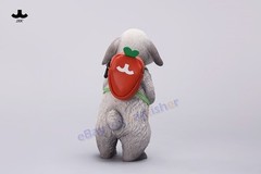 JXK 1/4 Lop Rabbit Animal Pet Simulation Statue Painted 4 Color 10.5*16.5*12.5cm