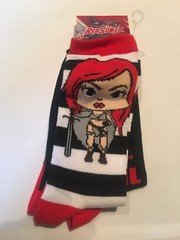 NEW Red Sonja 2 Pair Of Crew Socks Leg Wear NWT