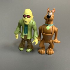 Rare Lot 5 Scooby-Doo Dog The Skeleton Man Zombie Monster DRACULA 2.5” Figures