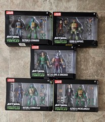 Batman vs Teenage Mutant Ninja Turtles 2pk Gamestop Exclusive Set Lot Of 5 NIB