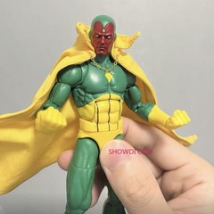1/12 Custom Yellow Wired Cape Cloak For 6” ML Vision Action Figure（No Figure）