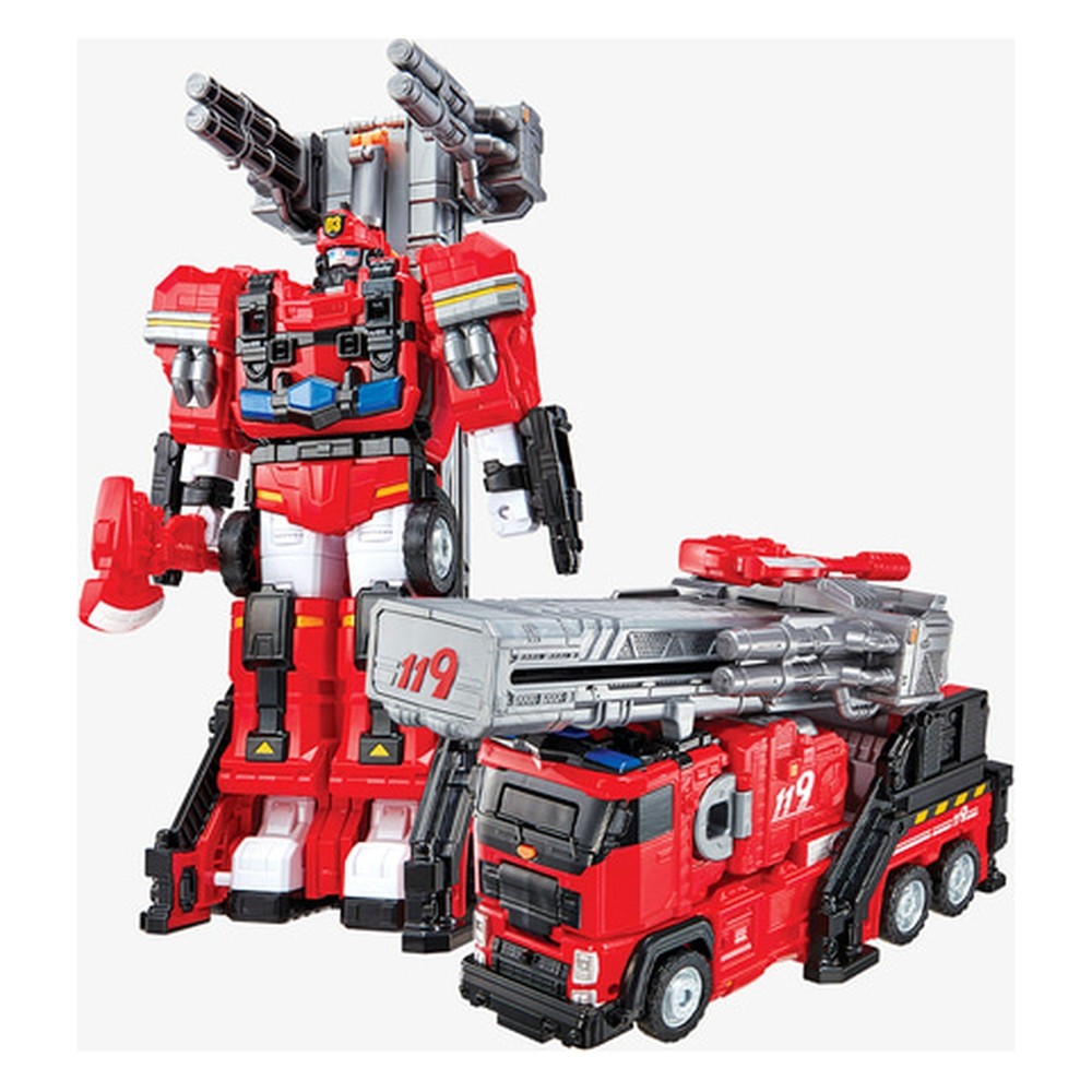 TOBOT Boom Fire Truck 3 Step Transforming Robot Toy Korea Official Authentic New
