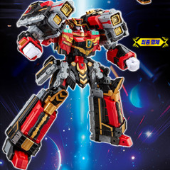 Metal Cardbot S Flame Nova Blastrain Set Transforming Robot Car Figure Toy