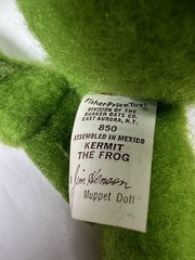 Vtg 1977 Kermit the Frog Fisher Price #850 Jim Henson Muppets Plush W/ Box