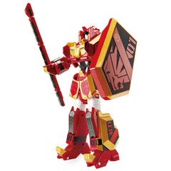 YOUNG TOYS GEO MECHA BEAST GUARDIAN 01 LEO KHAN RED LION TRANSFORMER ROBOT