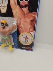 WWE Retro Series 9 Macho Man Randy Savage Figure WWF Mattel in Defender Case