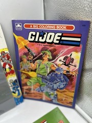 1980’s G.I. Joe collection Magic Slate, Coloring Book, Sticker Fun, Paint n mark