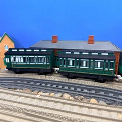 TrackMaster Plarail Emily Passenger Coaches Custom Made for Thomas Train