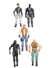 GI Joe Lot Monkey Wrench Snake Eyes Shipwreck Duke Cobra Trooper 5 Figures