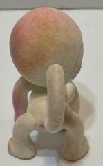 Crayola Pink and White Flocked Mini Monkey Toy 2.25 Inches Rare