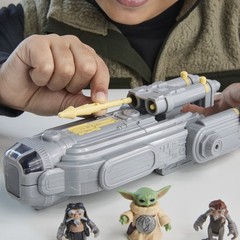 Actionverse Grogu & Anzellans Action Figures, 8-Inch Starship, Toys