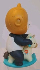 PLANET BEAR Mini Taiyaki PanPan Series 1 ROCKING HORSE 🐼🐎 Panda PVC Figure NEW
