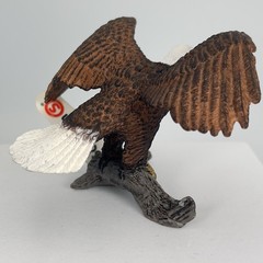 Schleich Bald Eagle Wings Spread On Branch 14780 Wildlife Realistic Bird Animal