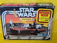🟤🟡 Vintage Star Wars LANDSPEEDER w SPECIAL OFFER BOX Kenner 1978 🟡🟤