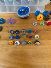 Massive 13 lb Beyblade Lot Metal Fusion Burst Parts Launchers Accessories