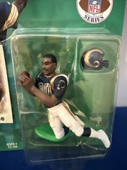 Starting Lineup 1995 JEROME BETTIS + 2000 ISAAC BRUCE St Louis Los Angeles Rams