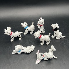 Disney 101 Dalmatians 7 Figures Dogs PVC Cake Toppers Toys Small Characters
