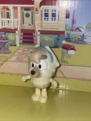 Bluey Friend JUDO Chow Chow White Dog Fancy Hair Replacement Figure Blue NEW