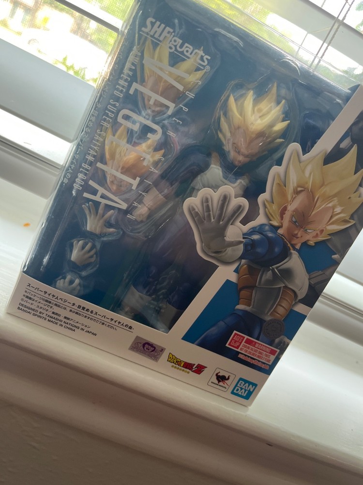 Bandai Dragon Ball Z Super Saiyan Vegeta 5.3 in Action Figure – BAS64186