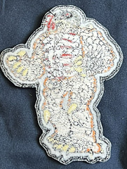 INHUMANOIDS embroidered figure D’COMPOSE patch action logo title monster mutant