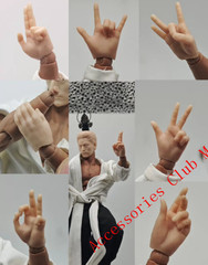 1/12 48 PC Hand Gesture Resin Accessory Set Fit 6″ VTOYS Action Figures