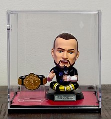 WWE Zuru Ballers SET of 4 RARE figures in Display cases w/championship belts
