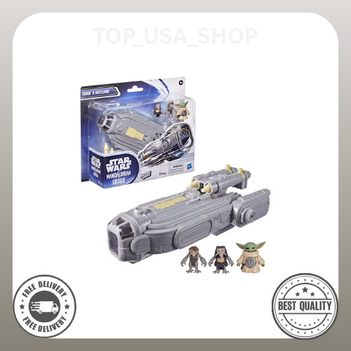 Actionverse Grogu & Anzellans Action Figures, 8-Inch Starship, Toys