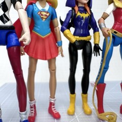 DC Comics Super Hero Girls Harley Quinn Batgirl Super Girl Mattel Action Figures