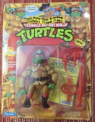 TMNT Wacky Wild West Sewer Scout Raph Figure w/ Knife Rifle Set
