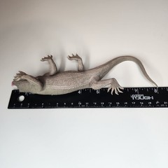 Realistic Lizard Toy Figures Set of 3 Iguana Komodo Dragon Frilled Lizard 8″