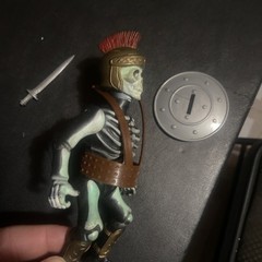 MTC Nightmare Warriors Spartacus Figure 1984 with shield & sword, missing cape