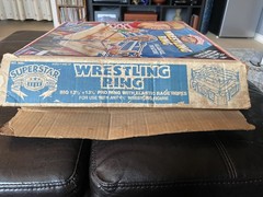 1990 Superstar Pro Wrestling Ring Toymax Partially Complete With Original Box