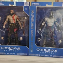 God of War Ragnarok Kratos Action Figure and Einherjar