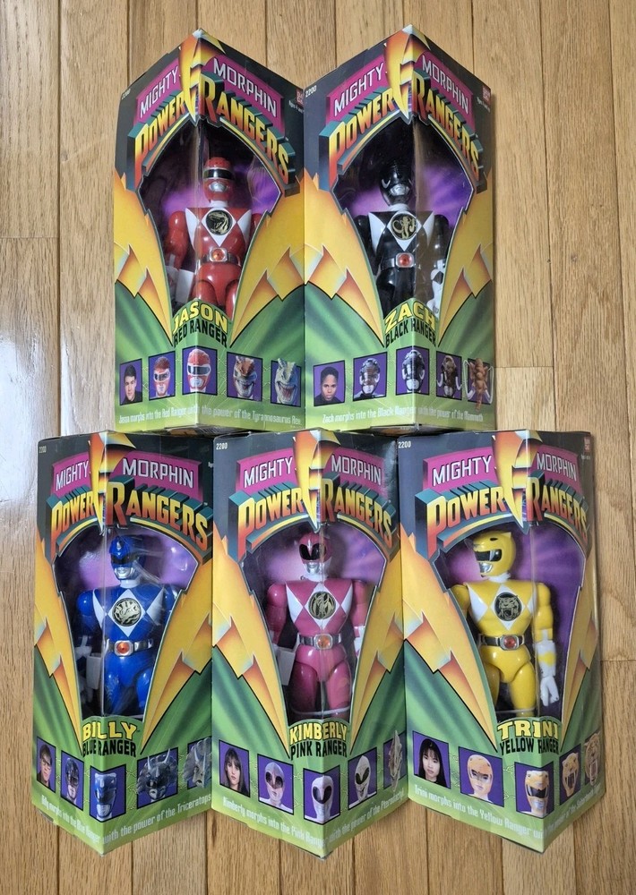 1993 Vintage Bandai Mighty Morphin Power Rangers Complete Set New NIB Sealed