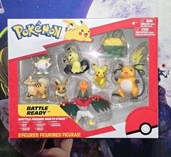🔥Pokémon Battle Figure Multi-Pack 8 Pack Pikachu Eevee Raichu Mimikyu Jazwares