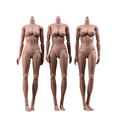 1/6 Female Pale Suntan Large Bust Super Flexible Body 12”Action Figure Model