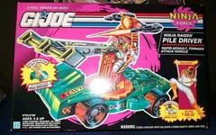 NEW FACTORY SEALED BOX G IJOE NINJA RAIDER PILE DRIVER WITH T’Gin-zu MISB L@@K