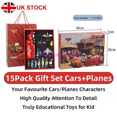 Disney Pixar Lightning McQueen Diecast Car Set Color Gift Box Alloy Toy For Kids