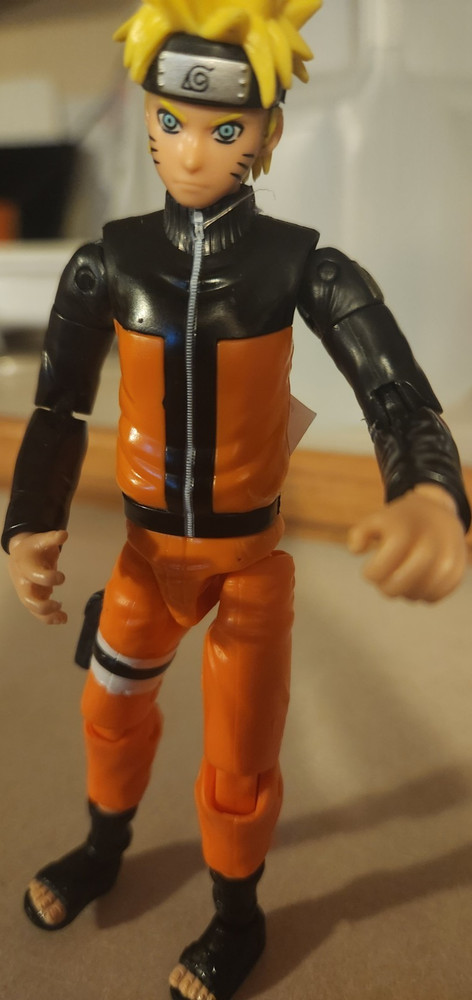 Naruto Uzumaki Fully Jointed Action Figure Orange Black Outfit