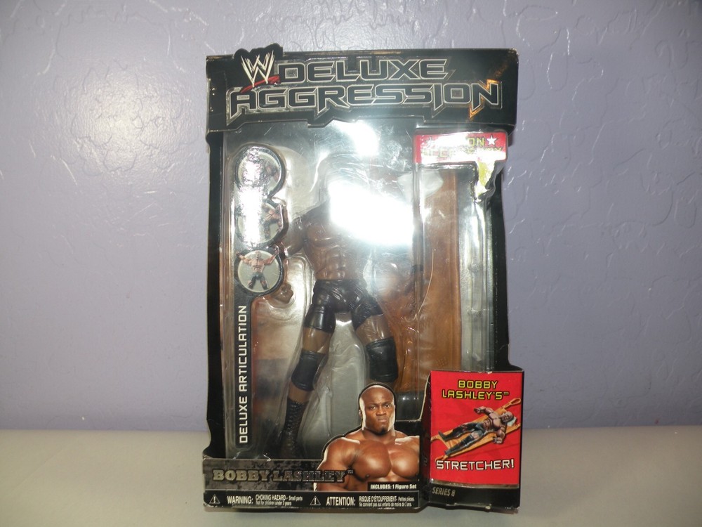 BOBBY LASHLEY 2007 WWE JAKKS DELUXE AGGRESSION Sealed