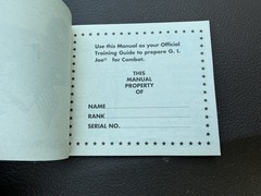 Vintage 1964 Hasbro GI Joe Army Manual FM75-00